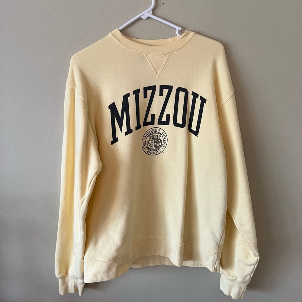 Mizzou Light Yellow Crewneck (Size M)